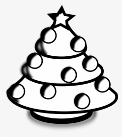 Tree Black And White Palm Tree Clipart Black And White - Clip Art Merry Christmas Black And White, HD Png Download, Transparent PNG