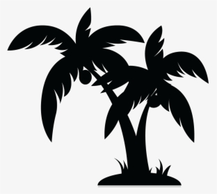 Palm Tree Clipart Black And White - Palm Tree Vector Png, Transparent Png, Transparent PNG