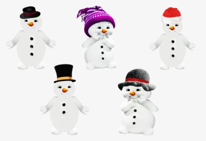Snow Man, Winter, Png, Isolated, Cap, Hat, Melon - Ios Calendar With Weather, Transparent Png, Transparent PNG