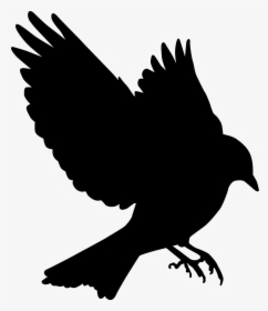 Bluebird Silhouette At Getdrawings - Blue Bird Silhouette Flying, HD Png Download, Transparent PNG