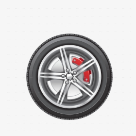 Flat Tire Clipart Black And White, HD Png Download, Transparent PNG