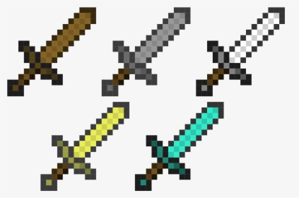 Minecraft Stone Sword Png - All Of The Minecraft Swords, Transparent Png, Transparent PNG