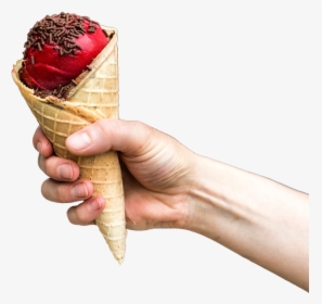 Scoop In Hand - Ice Cream Hand Png, Transparent Png, Transparent PNG