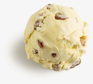 Butter Pecan Ice Cream Scooped - Butterscotch Ice Cream Scoop, HD Png Download, Transparent PNG