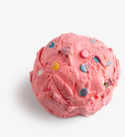 Cotton Candy Ice Cream Scooped - Pink Cotton Candy Ice Cream, HD Png Download, Transparent PNG