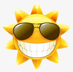 Cool Sun Wearing Sunglasses Emoji Free Download Searchpng - Have A Nice Weekend Sun, Transparent Png, Transparent PNG