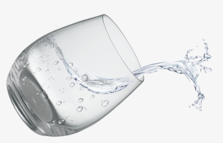Glass, Water, Png - Glass Of Water Spilling, Transparent Png, Transparent PNG