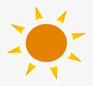 Sun, Orange, Heat, Summer, Warm, Happy - Clipart Transparent Background Sun Png, Png Download, Transparent PNG
