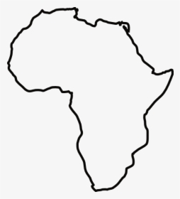 Transparent Africa Vector Png - Easy Outline Of Africa, Png Download, Transparent PNG