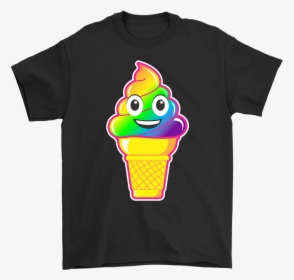 Ice Cream Emoji Png - Rick And Morty Vs Back To The Future Shirt, Transparent Png, Transparent PNG