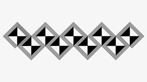 African, Border, Geometric, Pattern - Border Pattern Design Black And White, HD Png Download, Transparent PNG
