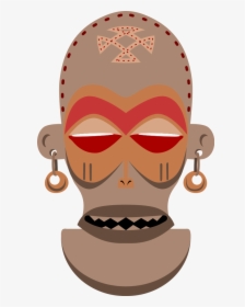 Free Vector African Mask - Chokwe Clipart, HD Png Download, Transparent PNG