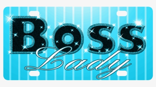 Baby Blue Boss Lady Bling Classic License Plate - Graphic Design, HD Png Download, Transparent PNG