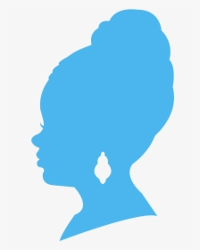 African American Women's Face Silhouette, HD Png Download, Transparent PNG