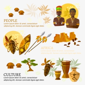 Transparent Ethnic Food Clipart - African Culture And Traditions Clipart, HD Png Download, Transparent PNG