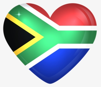 South African Flag Heart Png, Transparent Png, Transparent PNG