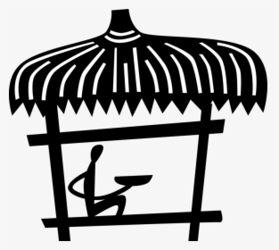Vector Illustration Of Traditional African Grass Hut - African Hut Vector Png, Transparent Png, Transparent PNG