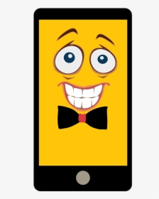 Smartphone, Tablet, Emoji, Yellow, Funny, Joy, Emoticon - Funny Emoji Png, Transparent Png, Transparent PNG