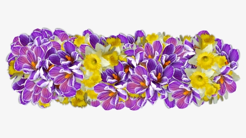 Flowers Decoration Line Of Flowers Free Picture - Portable Network Graphics, HD Png Download, Transparent PNG