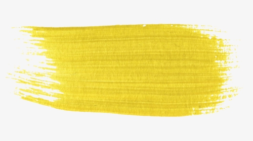 Transparent Paint Brush Stroke Png - Brush Stroke Brush Png Yellow, Png Download, Transparent PNG