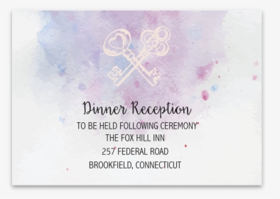 Reception Card Brush Strokes - Poster, HD Png Download, Transparent PNG