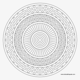 Cool Pattern Coloring Pages - Full Circle 360 Degrees, HD Png Download, Transparent PNG