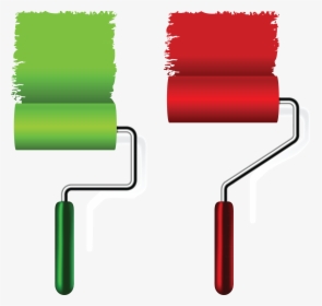 Clipart Rainbow Brush Stroke - Paint Brush Roller Png, Transparent Png, Transparent PNG