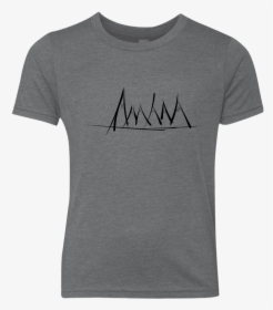 Mountain Brush Strokes Youth Triblend T-shirt - T-shirt, HD Png Download, Transparent PNG