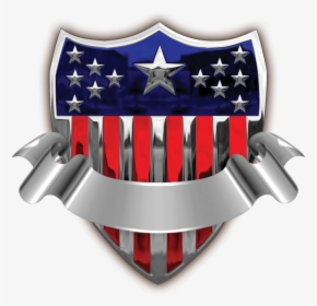 Usa Badge With Banner Transparent Png Clip Art Image - Png American Badge Transparent, Png Download, Transparent PNG