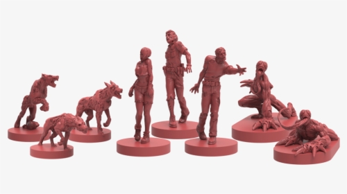 3d Renders Of Zombie Dogs, Zombies, Lickers - Figurine, HD Png Download, Transparent PNG