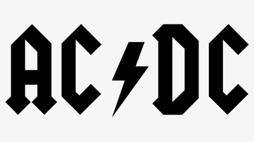 Acdc Logo Black And White, HD Png Download, Transparent PNG