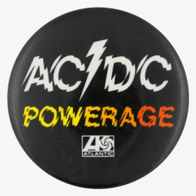 Ac/dc Powerage Music Button Museum - Ac Dc Powerage, HD Png Download, Transparent PNG