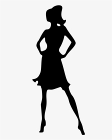 Clip Art Women Vector Graphics Openclipart Free Content - Lady Clipart Black And White Png, Transparent Png, Transparent PNG