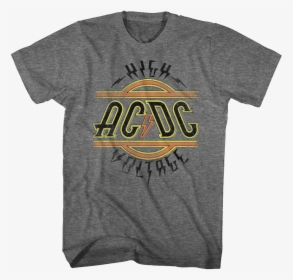 Acdc High Voltage Logo T-shirt - Ac Dc High Voltage T Shirt, HD Png Download, Transparent PNG