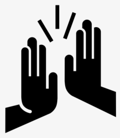 Clip Art Computer Icons Clip Art - Hand High Five Silhouette, HD Png Download, Transparent PNG