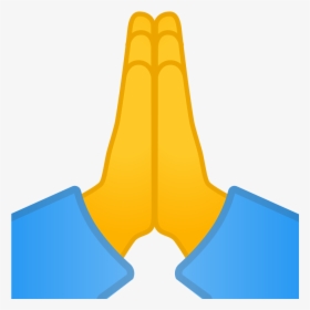 Folded Hands Icon - Praying Hands Emoji Png, Transparent Png, Transparent PNG