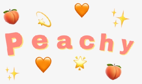 Download Peach Peachy Tumblr - Aesthetic Heart Crown Transparent, HD Png Download, Transparent PNG
