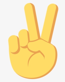 Peace Emoji Png - Victoire Emoji, Transparent Png, Transparent PNG
