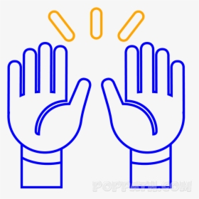 Praise Hands Emoji Png, Transparent Png, Transparent PNG