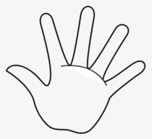 Free Outline Of Hand - Hand Clipart Black And White, HD Png Download, Transparent PNG