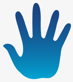 Blue Hand Print - Clipart Hand Five, HD Png Download, Transparent PNG