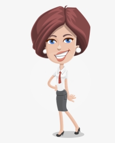 Businesswoman Clipart Successful Woman - Transparent Woman Cartoon Png, Png Download, Transparent PNG