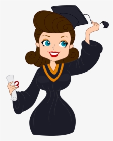 Graduation Clip Art Free Printable - Girl Who Graduate Clipart, HD Png Download, Transparent PNG