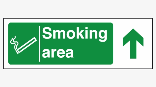 Smoking Area Arrow Up Sign   Title Smoking Area Arrow - Smoking Area, HD Png Download, Transparent PNG