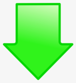 Green Arrow Down Clip Art - Green Arrow Down Transparent, HD Png Download, Transparent PNG