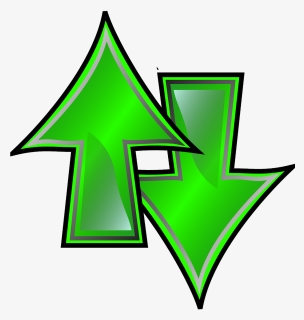 Arrows, Up, Down, Green - Supply And Demand Arrows, HD Png Download, Transparent PNG