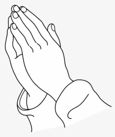 Praying Hands Praying Hand Child Prayer Hands Clip - Prayer Hands Png White, Transparent Png, Transparent PNG