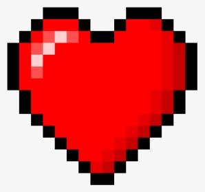 Minecraft Heart Png - 8 Bit Heart Png, Transparent Png, Transparent PNG