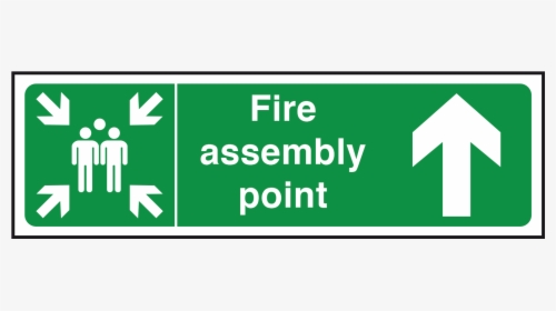 Fire Assembly Point Sign   Title Arrow Up - Fire Assembly Point Sign, HD Png Download, Transparent PNG