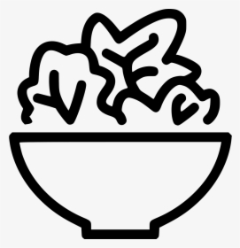 Salad Bowl - Salad Icon, HD Png Download, Transparent PNG
